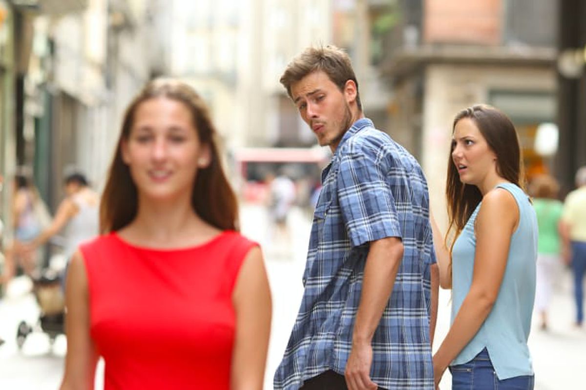 Distracted Boyfriend meme about Zack's Mighty