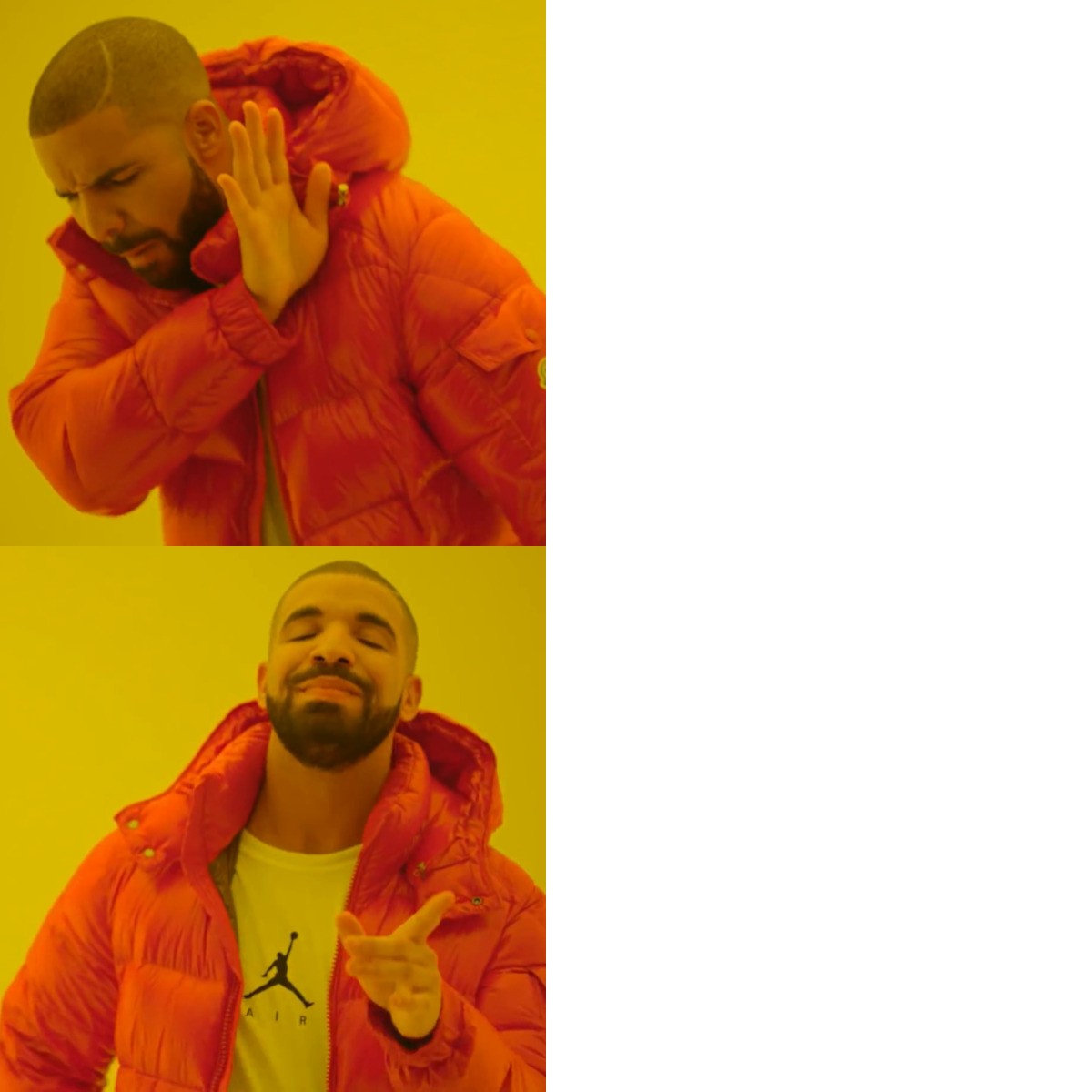 Drake Hotline Bling meme about Zack's Mighty