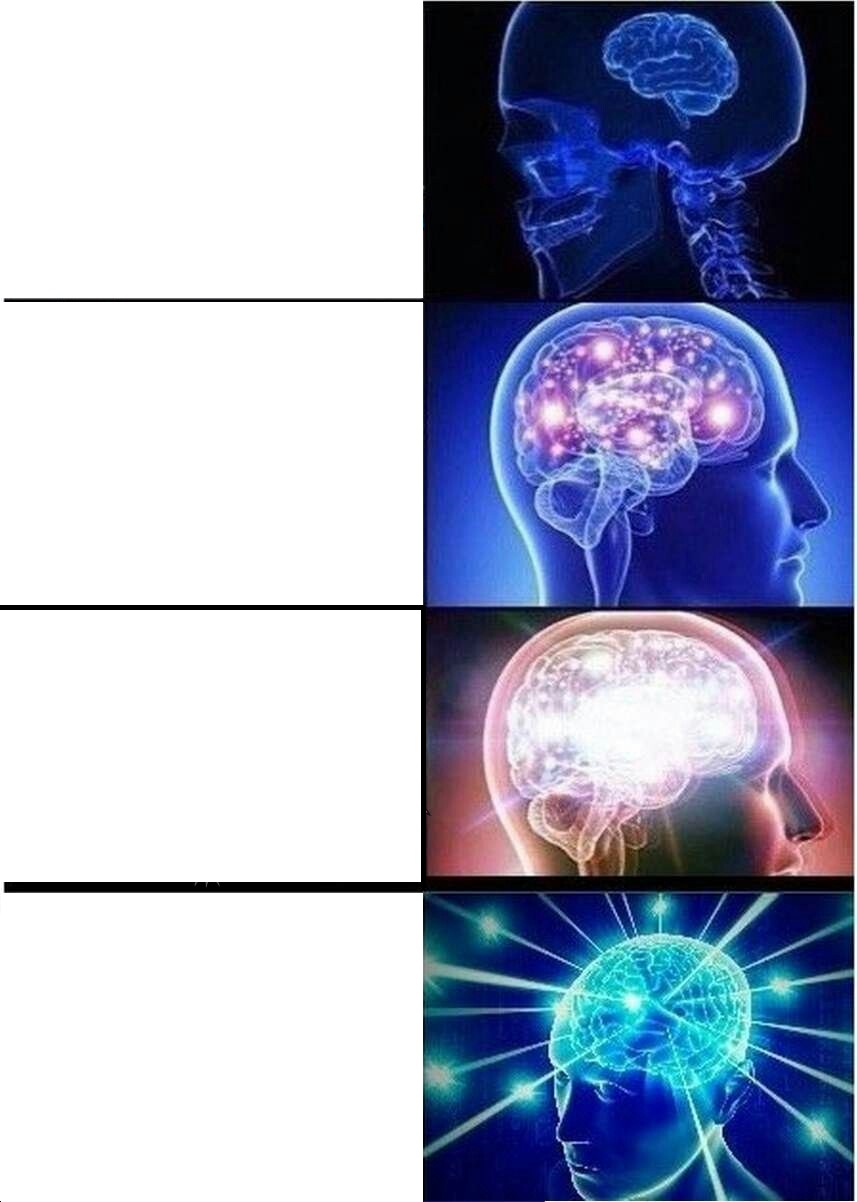 Expanding Brain meme about Zack's Mighty