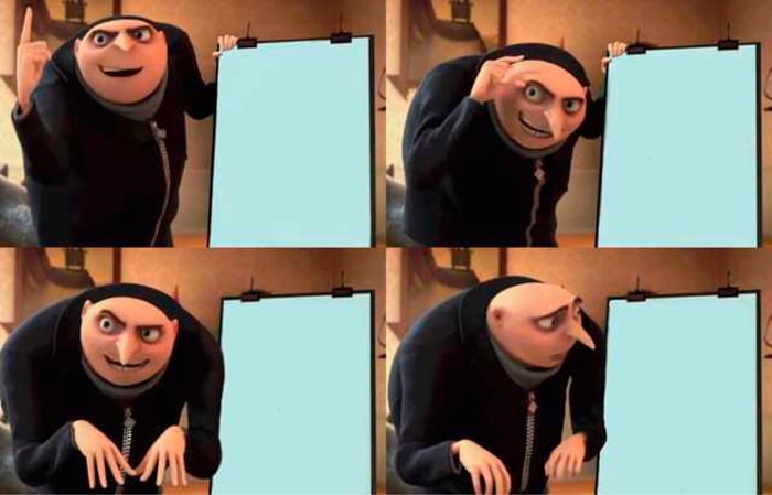 Gru's Plan meme about Zack's Mighty